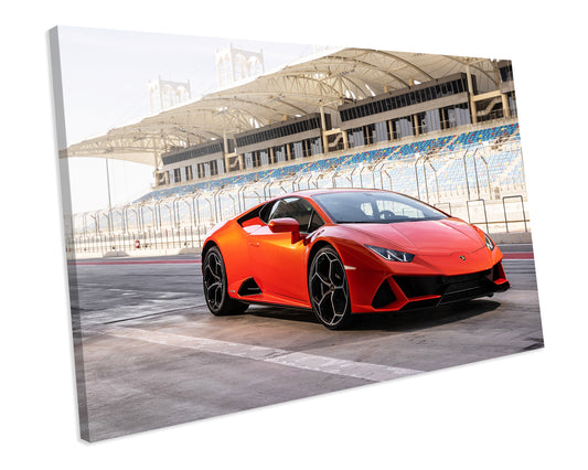 Lamborghini Huracan Exotic Supercar CANVAS WALL ART Box Framed Picture Print