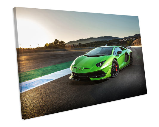 Lamborghini Aventador Exotic Supercar CANVAS WALL ART Box Framed Picture Print