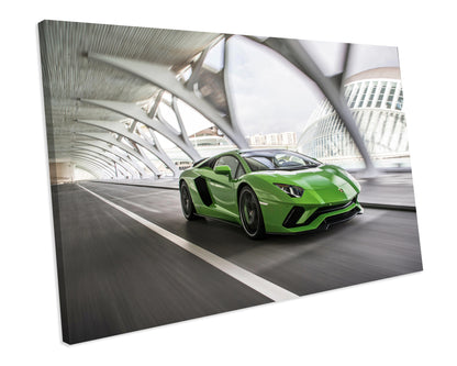 Lamborghini Aventador Exotic Sports Car CANVAS WALL ART Box Framed Picture Print