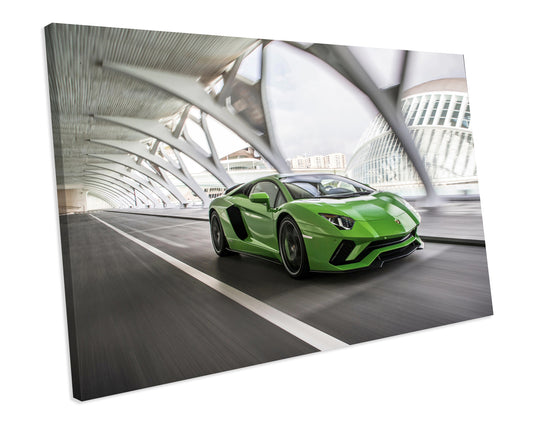 Lamborghini Aventador Exotic Sports Car CANVAS WALL ART Box Framed Picture Print