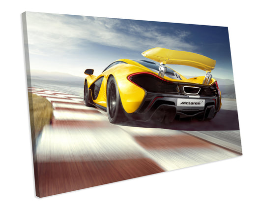 McLaren P1 Exotic Sports Car CANVAS WALL ART Box Framed Picture Print