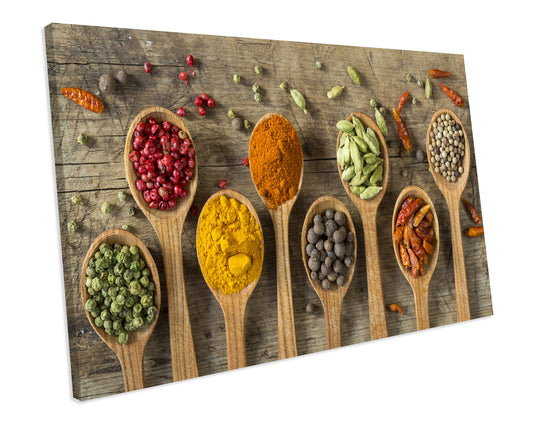 Spices Modern Kitchen Food CANVAS Print Wall ART Framed Ready To Hang