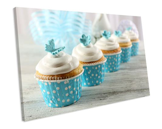 Cute Cupcakes Kitchen Food CANVAS Print Wall ART Framed Ready To Hang