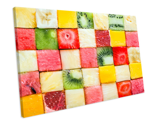 Fruit Food And Drink Kitchen CANVAS WALL ART Box Framed Picture Print