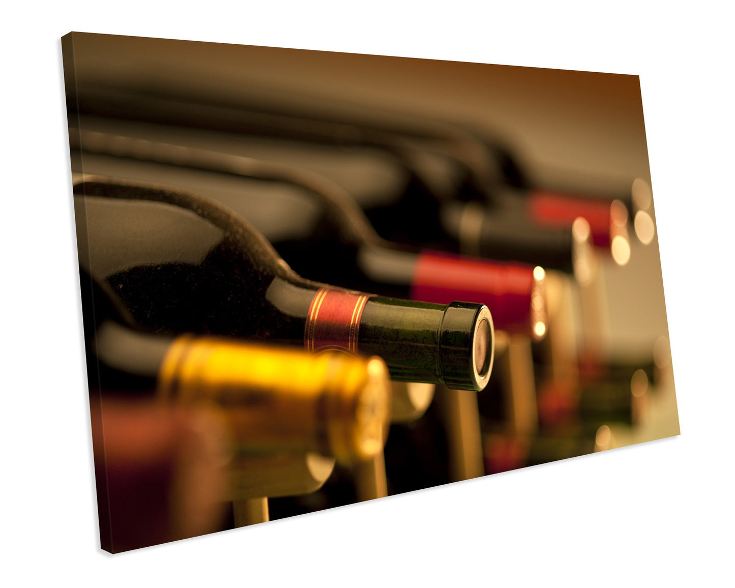 Wine Bottles Kitchen Food Canvas Print Framed Wall Art Ready To Hang