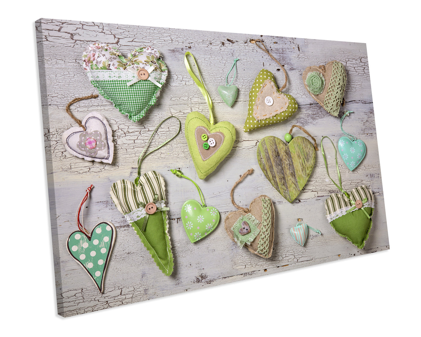 Shabby Chic Love Bedroom CANVAS WALL ART Box Framed Picture Print