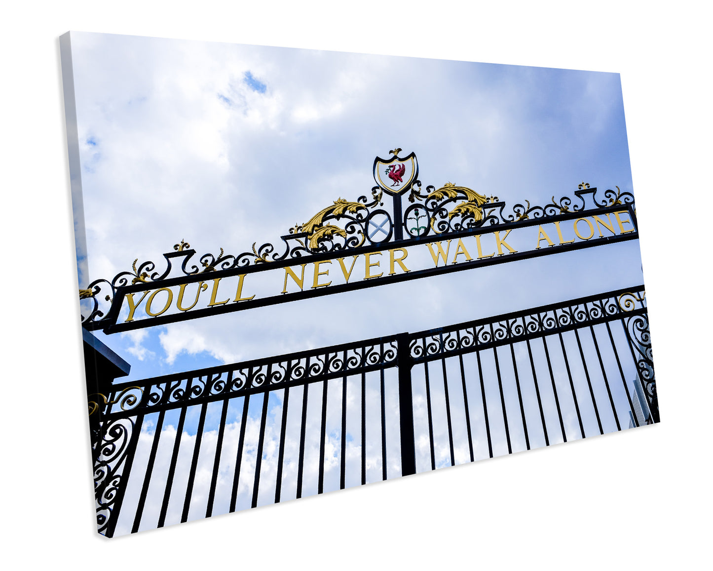YOU'LL NEVER WALK ALONE Livepool CANVAS WALL ART Box Framed Picture Print