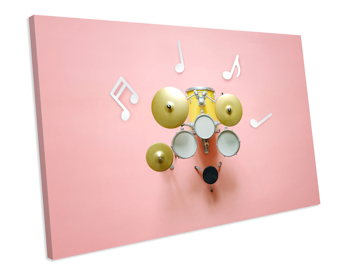 Musical Instruments Drum Set Rock Jazz Bass Music CANVAS WALL ART Box Framed Picture Print
