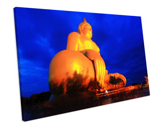 Buddha Zen CANVAS PRINT Box Framed Wall Art Picture