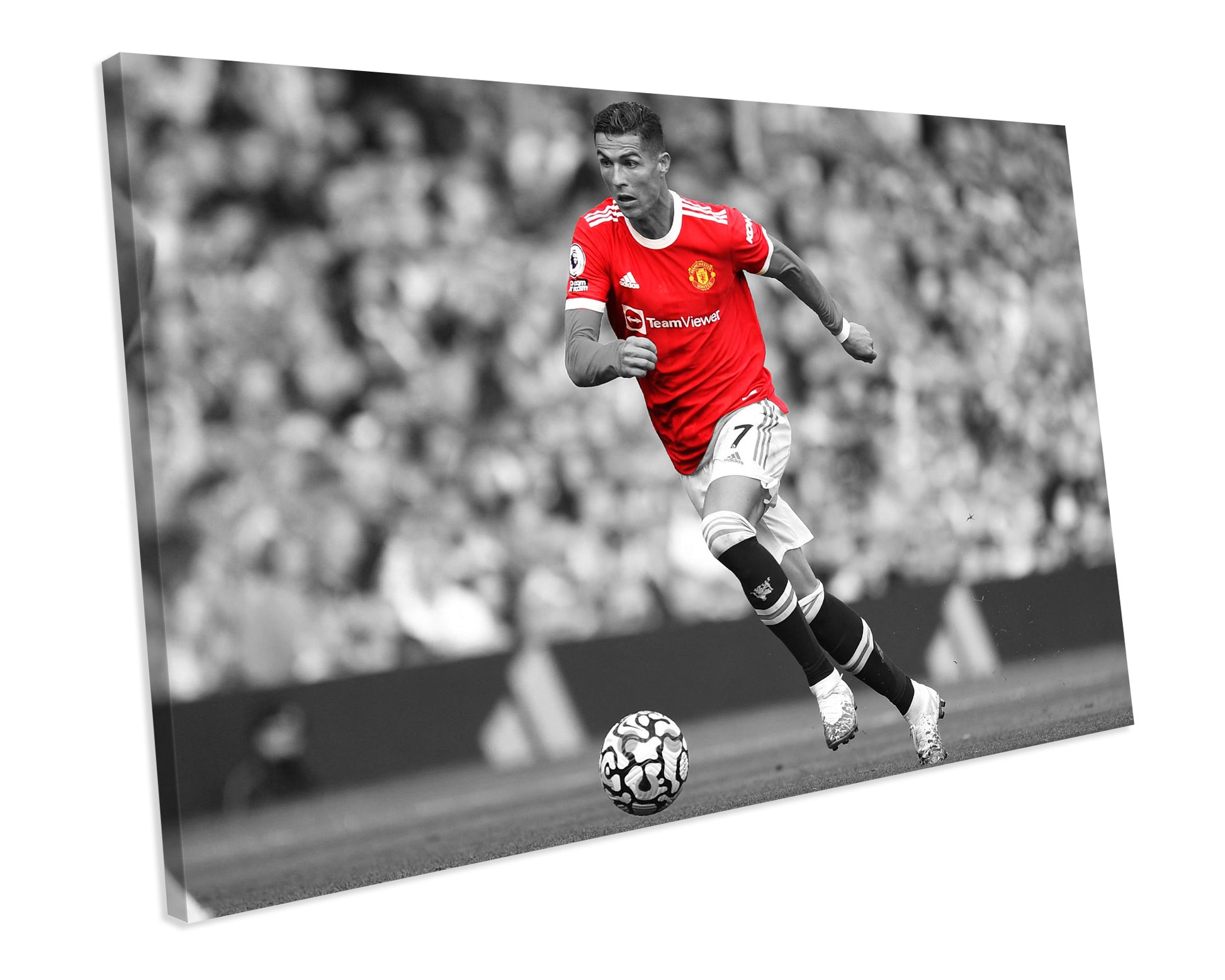 Cristiano Ronaldo 2021 Manchester United Football CANVAS WALL ART Picture Print