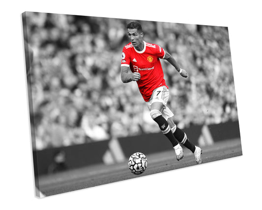 Cristiano Ronaldo 2021 Manchester United Football CANVAS WALL ART Picture Print