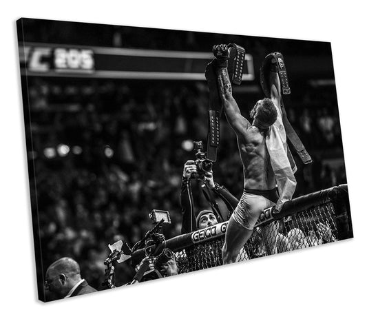 Conor McGregor Boxing Sports MMA UFC CANVAS WALL ART Box Framed Picture Print